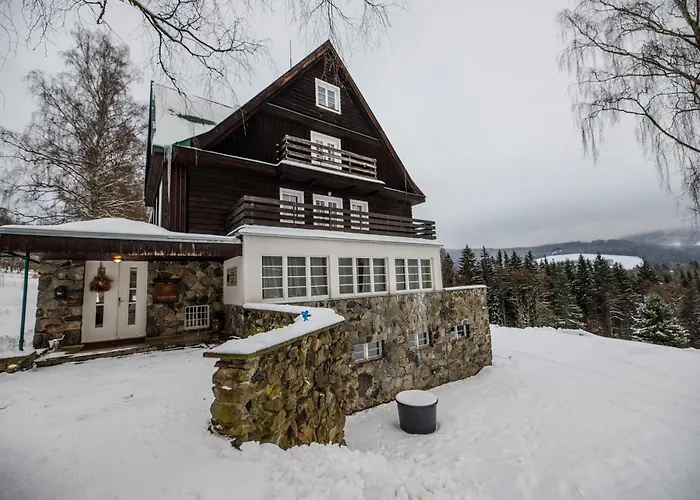 Panorama Deštné v Orlických horách